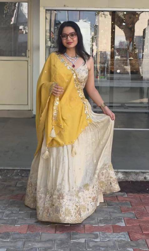 Tapi-307 Chinon High quality lehengha choli supplier